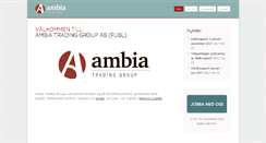 Desktop Screenshot of ambiatrading.com